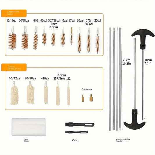 25 Piece Gun Cleaning Kit