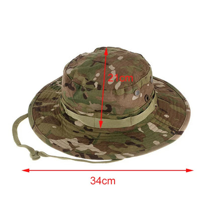 Camouflage Wide brim hat