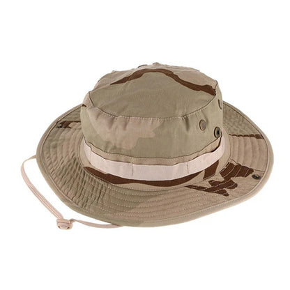 Camouflage Wide brim hat
