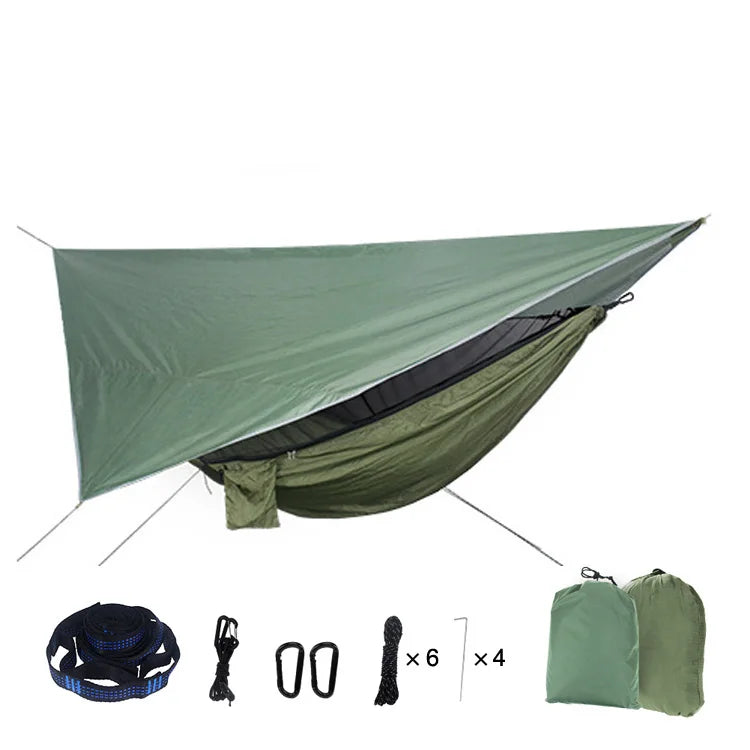 Portable Camping Hammock with Waterproof Fly