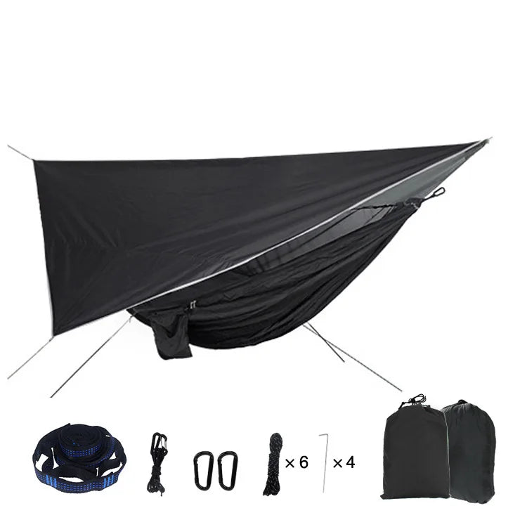 Portable Camping Hammock with Waterproof Fly