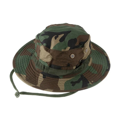 Camouflage Wide brim hat