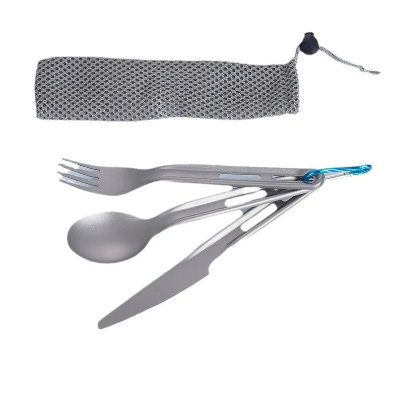 Ultralight Titanium 3-Piece Cutlery set.