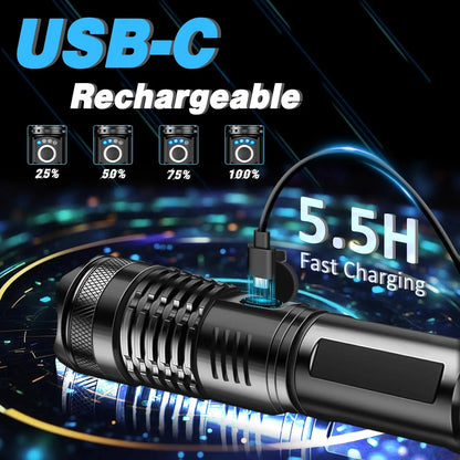 High Power Rechargeable LED Torch