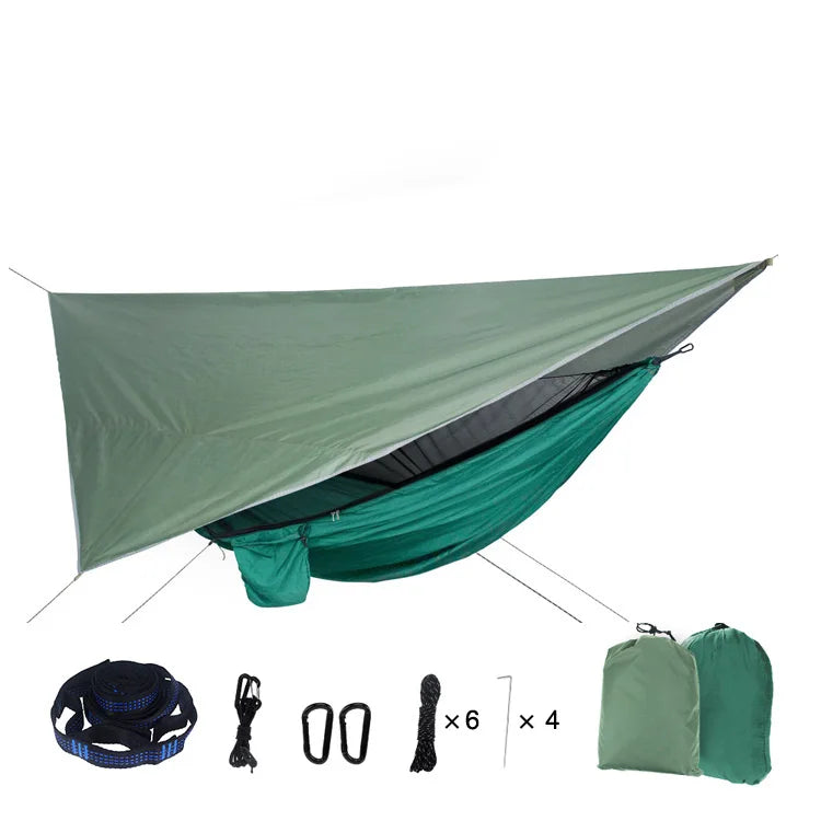 Portable Camping Hammock with Waterproof Fly